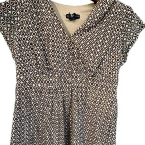 New York Women Blouse Size M Multi Colored Browns‎ - Picture 1 of 16